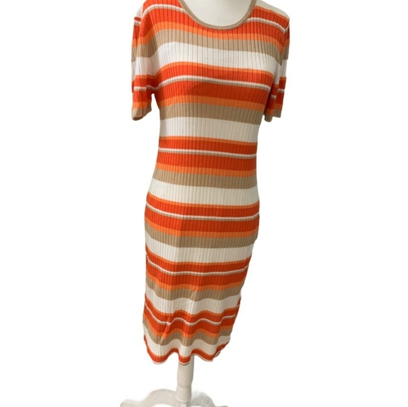 Dresses & Skirts - Trina Turk Striped Sweater Dress Lined Size Medium